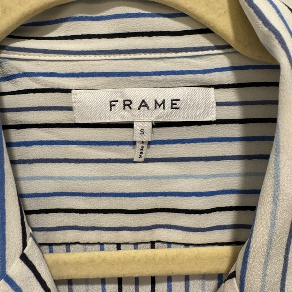 Frame Striped Button down blouse - Picture 3 of 5